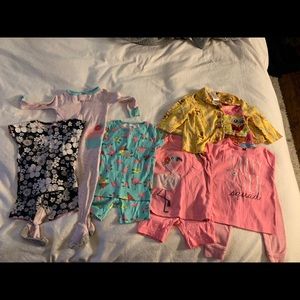 Jammie Bundle! 6 Sets of Baby Girl sz 12 Month